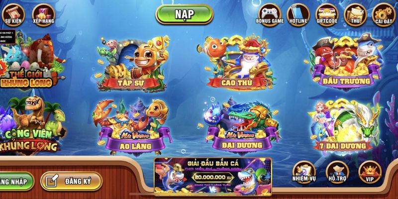 Top siêu phẩm game bắn cá ăn khách 